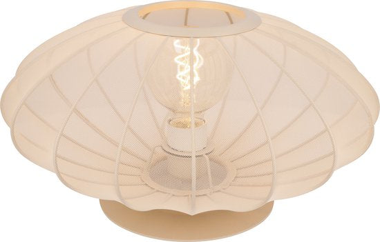 Lucide CORINA - Lampe de table - Ø 40 cm - 1xE27 - Beige - Japandi