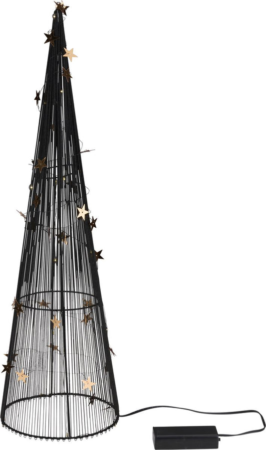 Arti Casa LED Christmas Decoration Cone (51 cm) - Lumières de Noël sans fil pour l'intérieur et l'extérieur - Blanc chaud