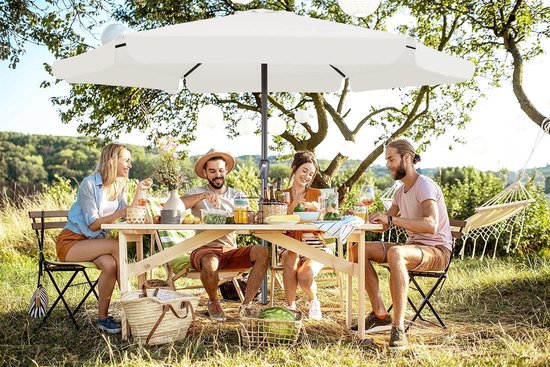 Parasol Kingsleeve – Protection UV 50+ – Beige Ø 330 cm