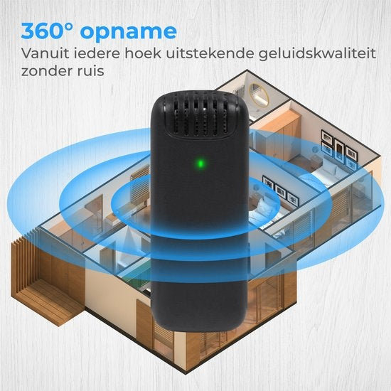 Nuvance - Microphone sans fil - 2 pièces avec étui de chargement - Microphone Tie Pin - Usb C - Microphone Lavelier - Plug & Play