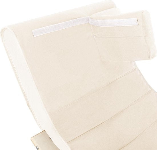 Tectake - Fauteuil à bascule Onda - beige - 403527