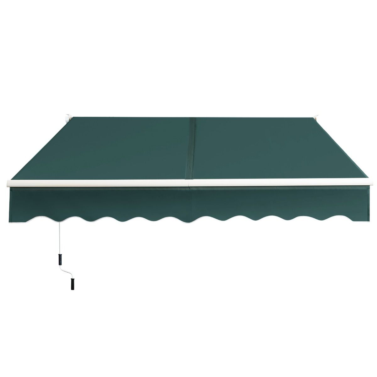 Auvent rétractable Coast - structure en aluminium - angle réglable - vert 245 x 200 cm
