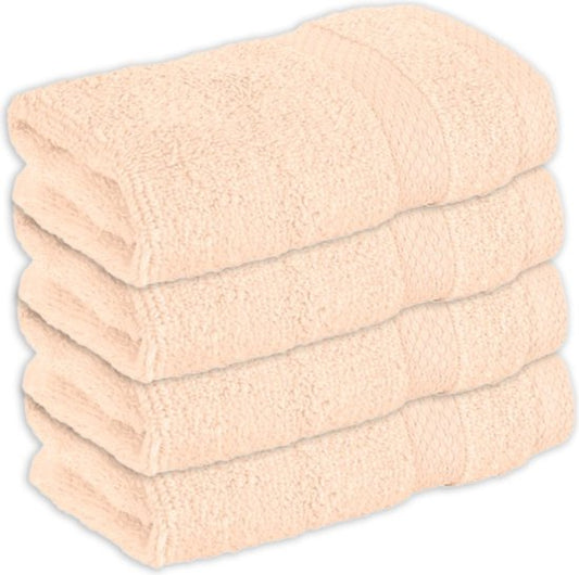 Vitality Pur - Serviettes de bain Collection Sofia - Serviette de bain 30x50 - 100% Coton - Peach - 4 pièces