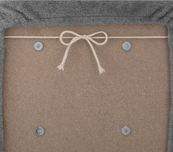 Escalier en bois pour animaux Timmy - Gris - 46 x 36 x 34 cm