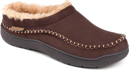Chaussons Hommes - Chaussons - Mocassins - Tan - Antidérapant - Taille 40/41 - Comfeet