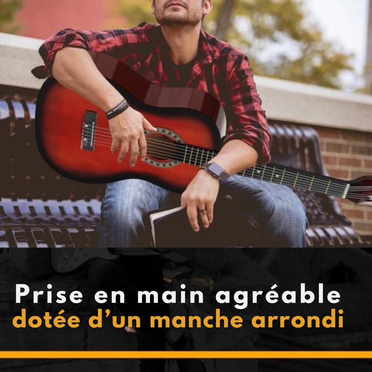 Guitare acoustique – Finesse – set débutant – Guitare classique, enfants et adultes – cordes en Nylon