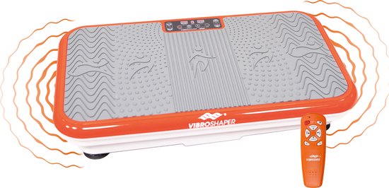 Vibro Shaper - plaque vibrante dotée d'une technologie d'oscillation qui raffermit le corps - PowerPlate sollicite tous les groupes musculaires - sangles Power Stretch incluses