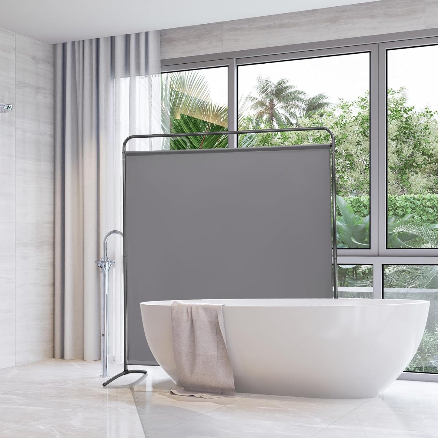 Angel Living Paravent - 1 Panneau - 163 x 177 cm - Gris