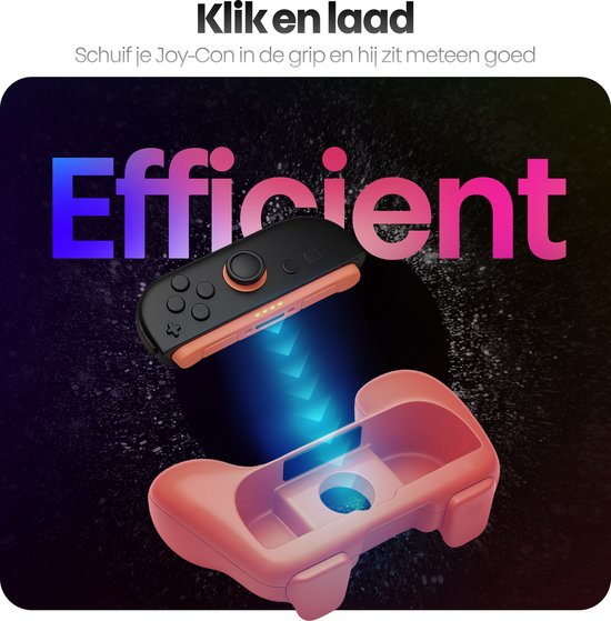Poignées Phreeze Controller compatibles avec la Switch 2 Joy-Con : support - ergonomiques - avec gâchettes - rouges et bleues - lot de 2