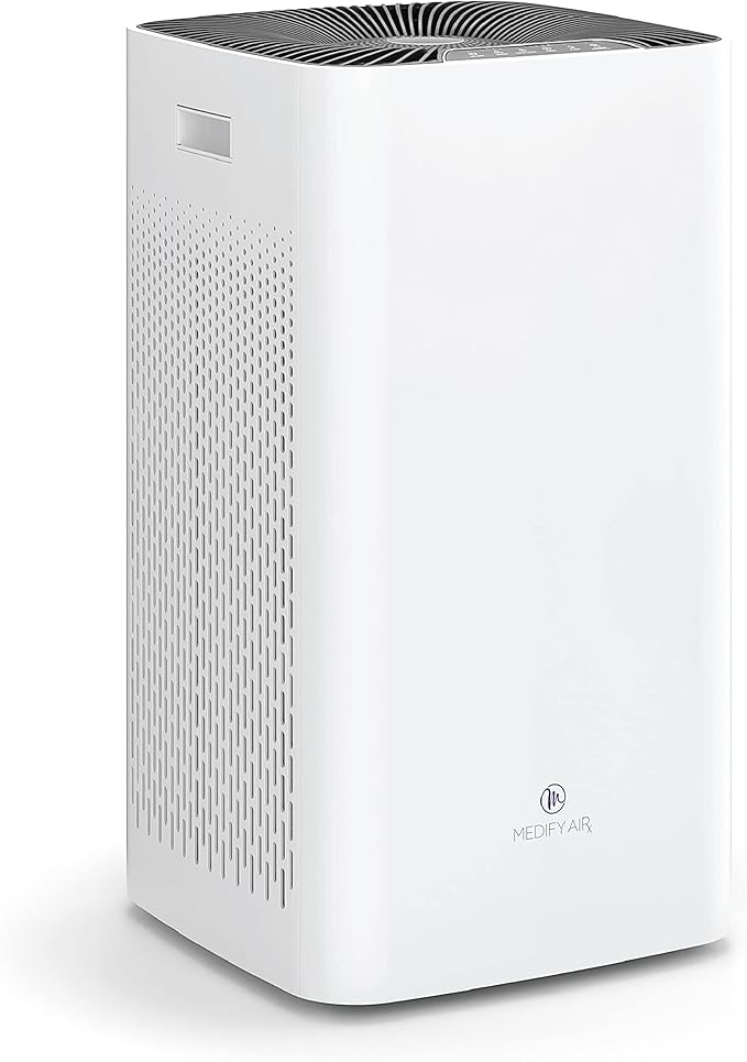 Purificateur d'air Medify MA-112 - 232 m² de couverture contre les allergènes, la fumée, les fumeurs, la poussière, les odeurs, le pollen, les squames d'animaux domestiques
