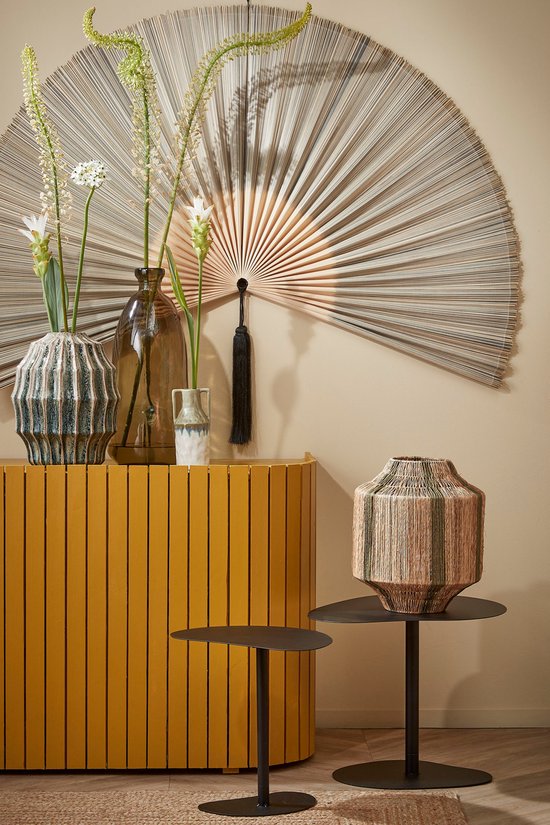 Table d'appoint Mica Decorations - Lot de 2 - L55 x L41 x H40 cm - Métal - Noir