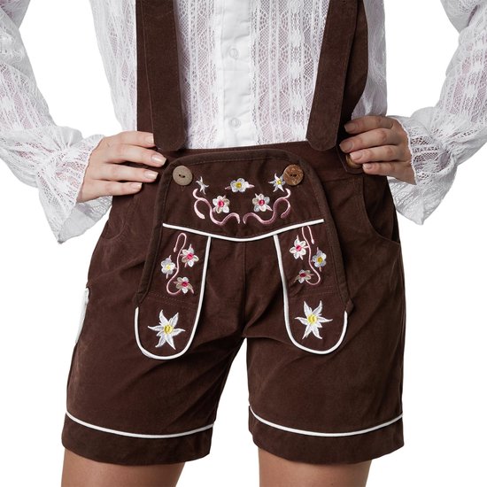 Déguisement Lederhose Alpsee M - Tectake - halloween - carnaval - marron