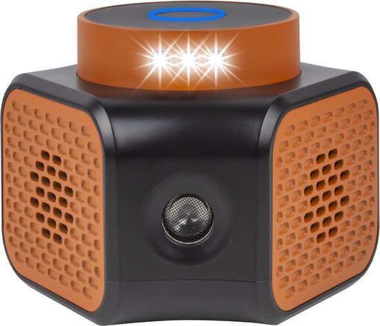 Répulsif anti-souris Nuvance - Répulsifs à ultrasons - Répulsif contre les rats et les nuisibles - 360 degrés et 4 modes - Lutte contre les souris - Orange