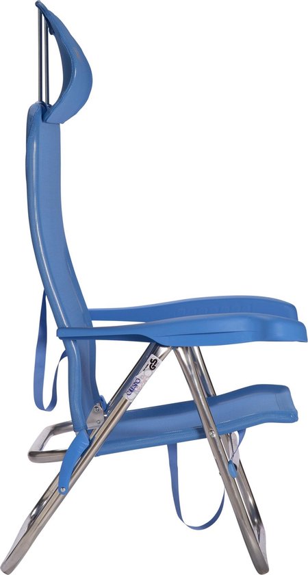Crespo - Chaise de plage - AL/205 - Compacte - Bleu