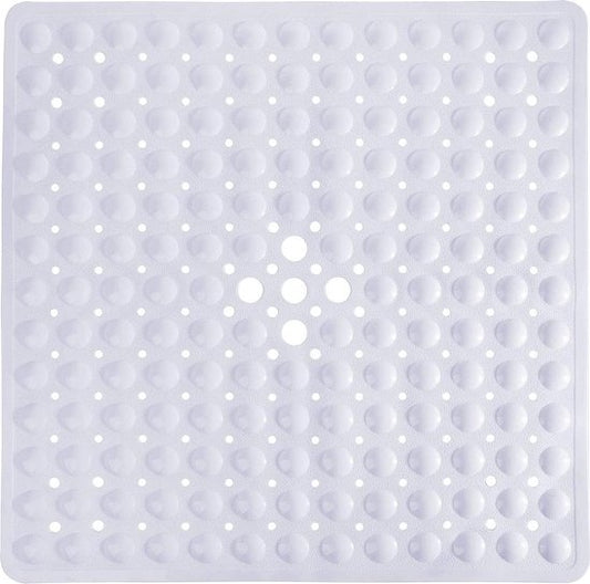 Strex Tapis de bain / Tapis antidérapant Douche - 53x53CM - Avec ventouses - Tapis de douche antidérapant pour la douche - Tapis de salle de bain