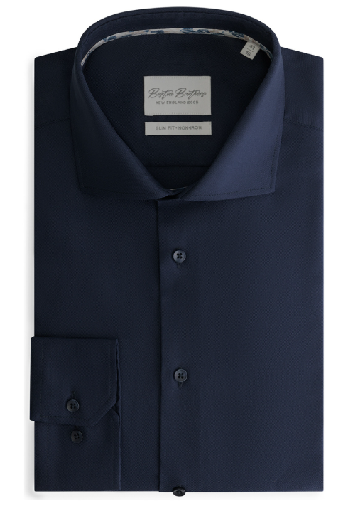 Boston Brothers Wide Spread Shirt - Hommes - marine