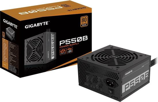 Bloc d'alimentation Gigabyte P550B 550 W pour PC, certifié 80 Plus pour son rendement énergétique
