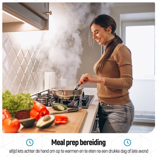 Fitcrafters Meal Prep Trays - Plateaux fraîcheur - Plateaux congélation - 20 pièces - 3 compartiments - 1L - sans BPA