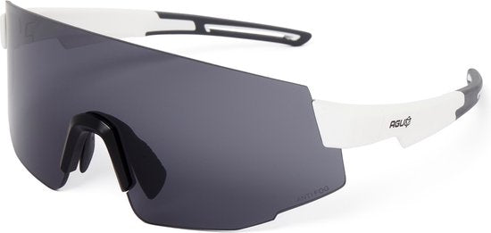 Lunettes AGU Vigor unisexe - Blanc - Verres UV400 - Traitement anti-buée - 2 paires de verres supplémentaires - Branches anti-allergiques - Étui de rangement inclus