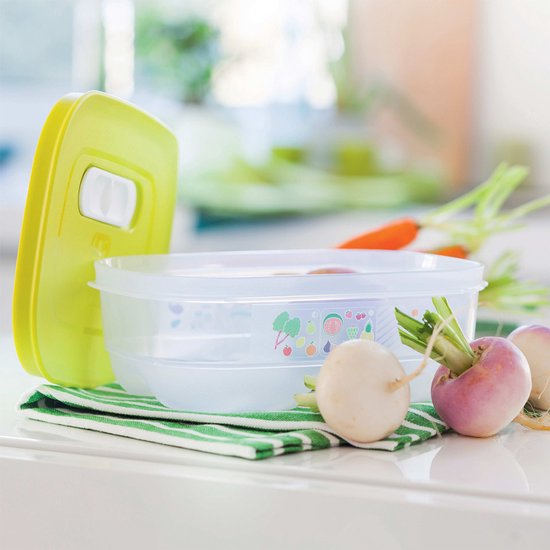 Tupperware Fridge Smart 0,8 l - Boîtes de conservation - Sans BPA - Bocal de conservation - Boîte à repas - Boîtes en plastique - Récipients alimentaires - Les aliments restent frais deux fois plus longtemps