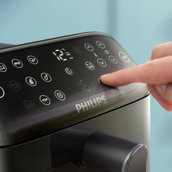Friteuse à air chaud double étage Philips série 4000 - NA462/70 - 10 L - 6 programmes