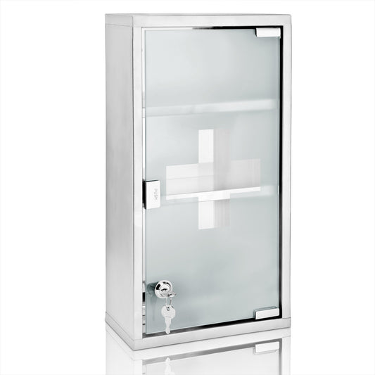 Armoire à pharmacie - DBA - Avec serrure - 48,5cm x 25cm x 12cm