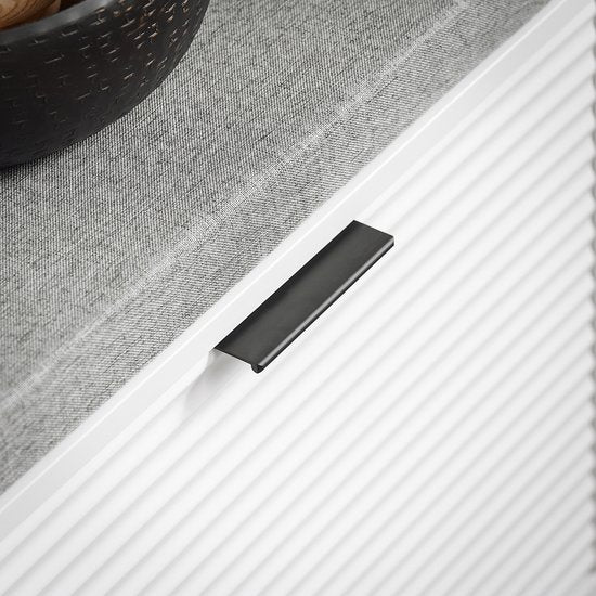 SoBuy Banc de rangement pour chaussures - Blanc - 2 rabats et coussin inclus