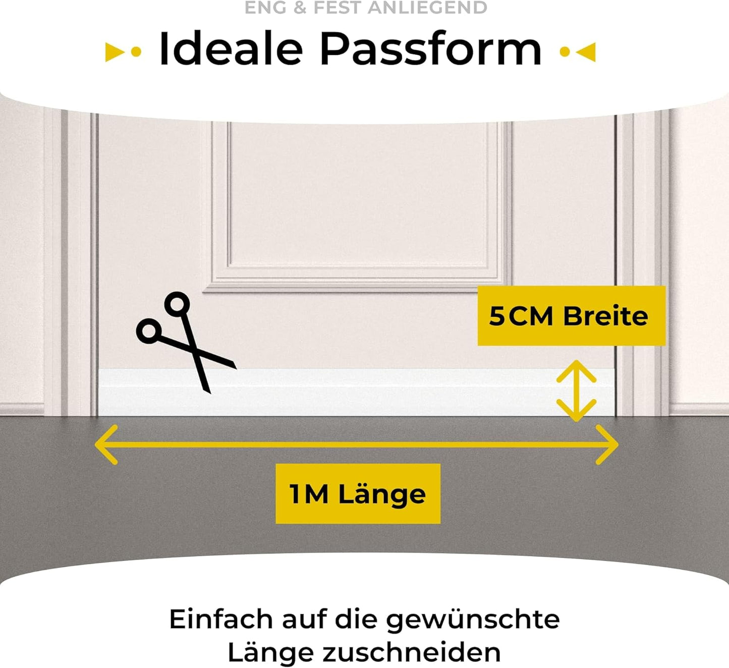 Joint de porte en silicone Five Dots - 2 pièces - Pin Wood Brown