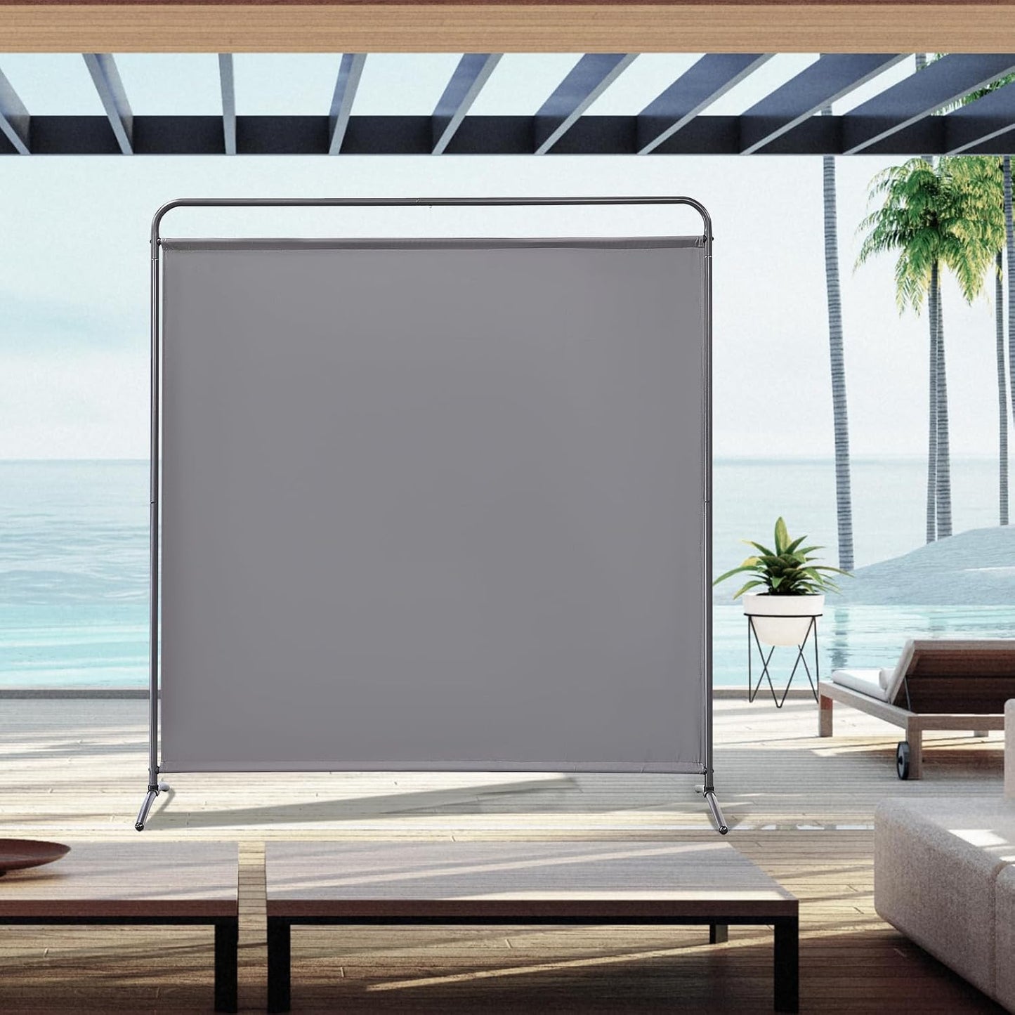 Angel Living Paravent - 1 Panneau - 163 x 177 cm - Gris