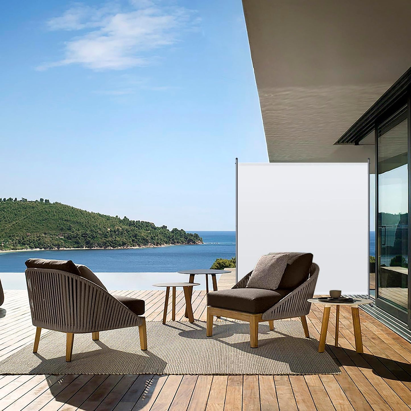 Paravent Angel Living 180 x 163 cm - Blanc