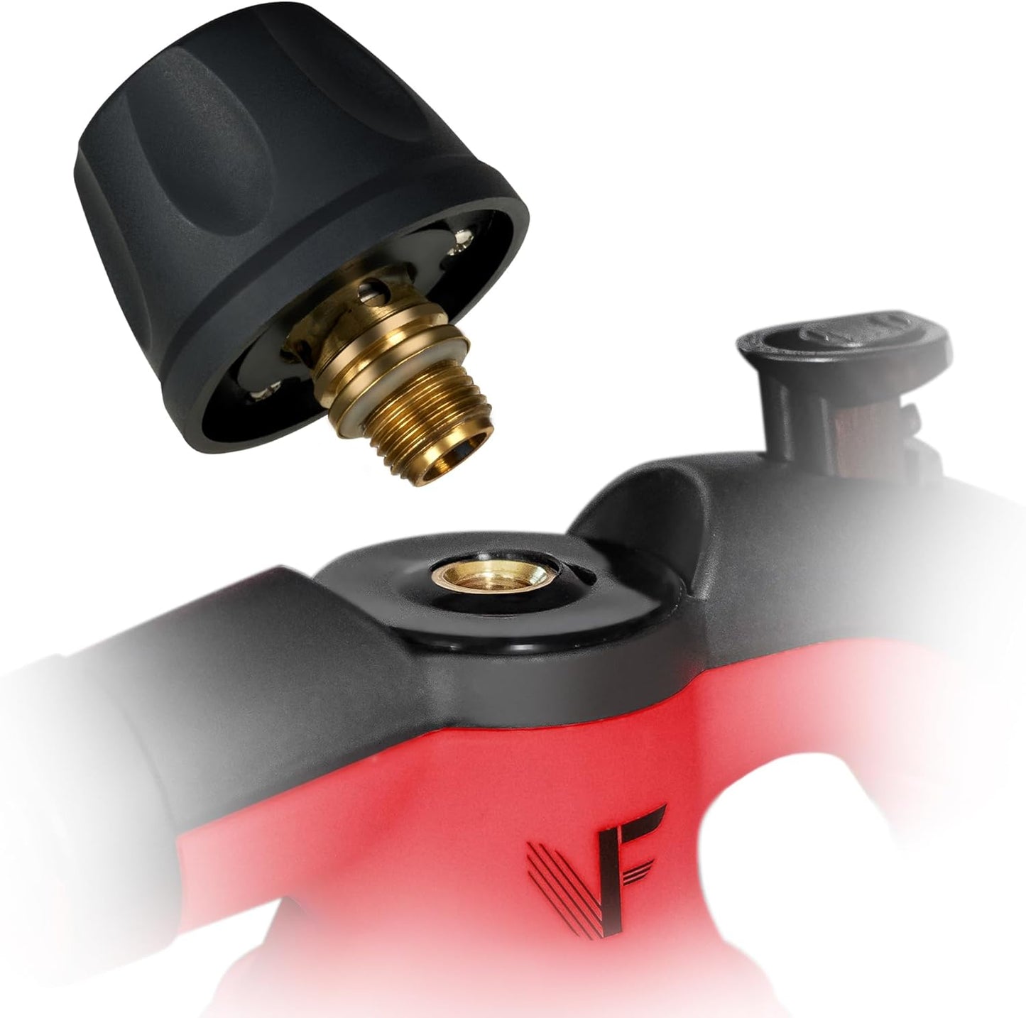 Nettoyeur à vapeur manuel Neighbour's Friend - Régulation de la vapeur - Accessoires inclus - Réservoir de 350ml - Rouge