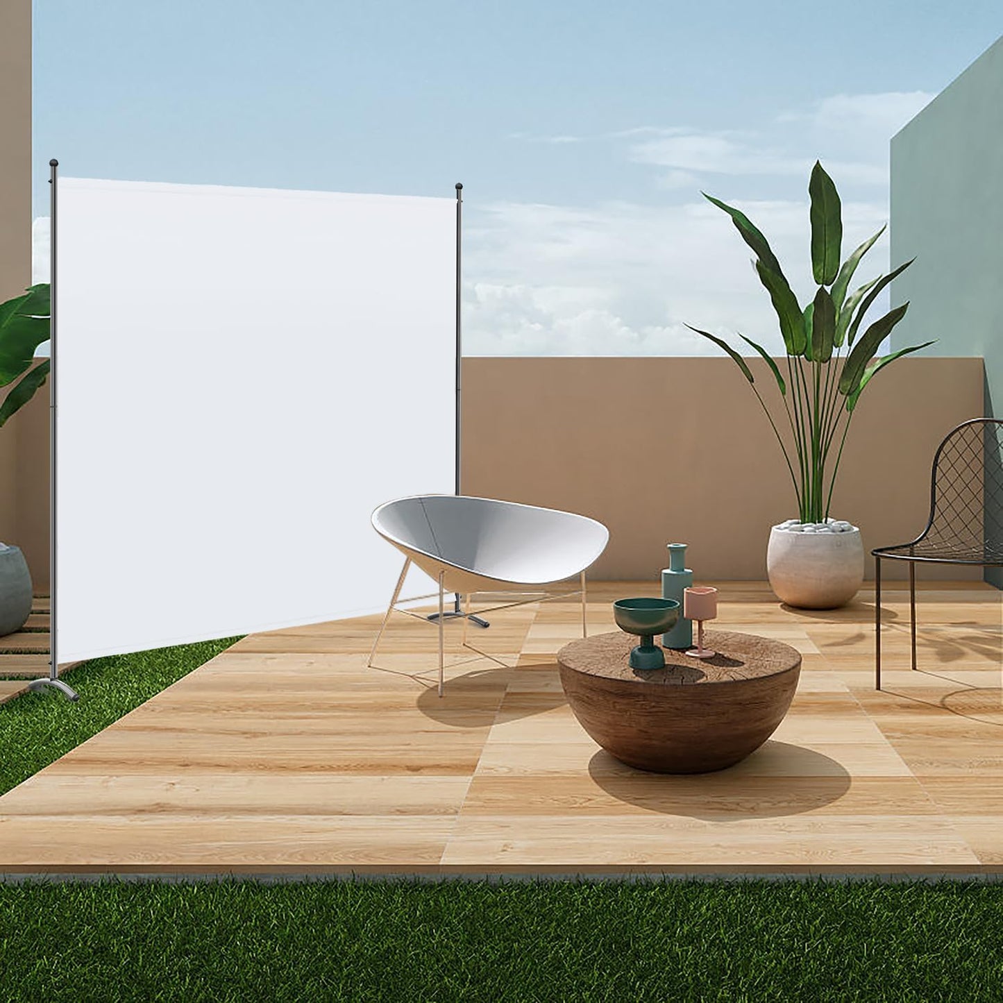 Paravent Angel Living 180 x 163 cm - Blanc
