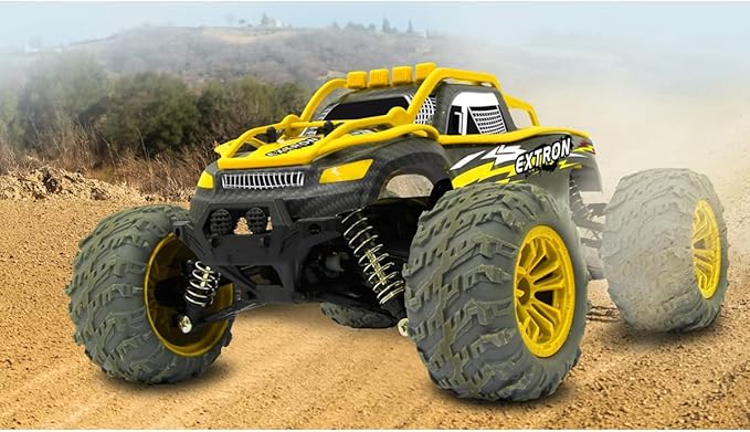 Jamara - Extron Junior Truggy - 4WD High-Speed RC Car - Echelle 1:14 - Plastique - Jaune/Gris