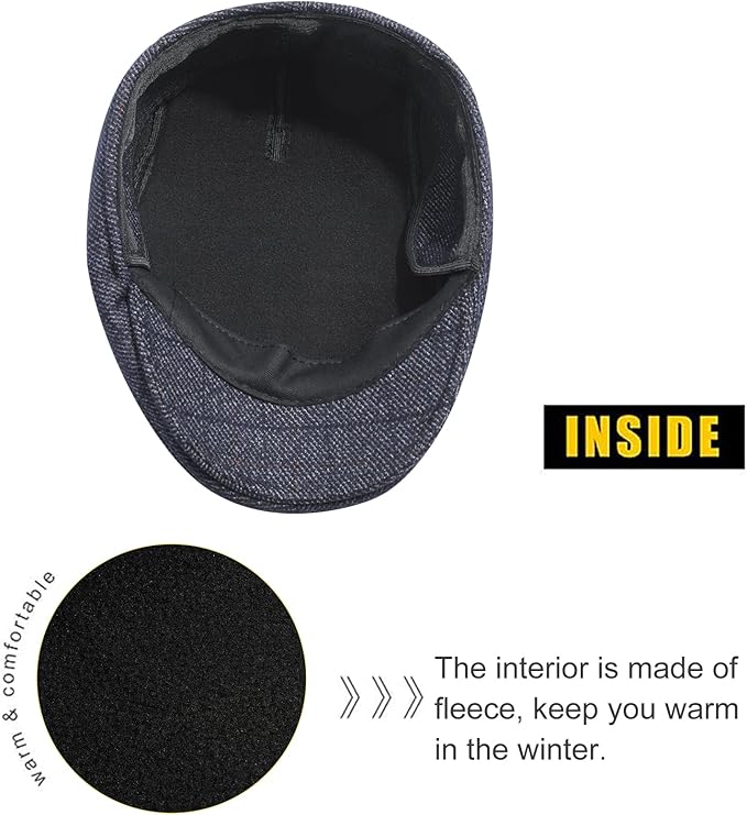 Casquette Water Ink Grandpa - Hiver - Ajustable - Marine