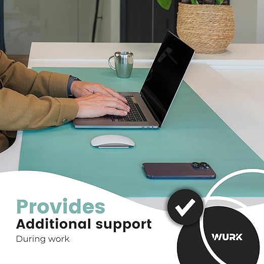 Sous-main Wurk - 80 x 40 cm - turquoise