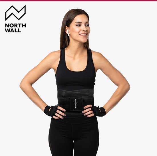Orthèse lombaire Northwall - Correcteur de dos contre les douleurs lombaires - Soutien du dos - Noir - Taille S