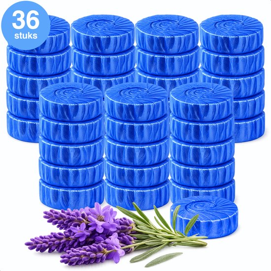 Pastilles pour WC - 36 unités - réservoir encastré - Pastilles pour WC - Pastille pour WC - Fresh discs - Magnolia - Lot économique