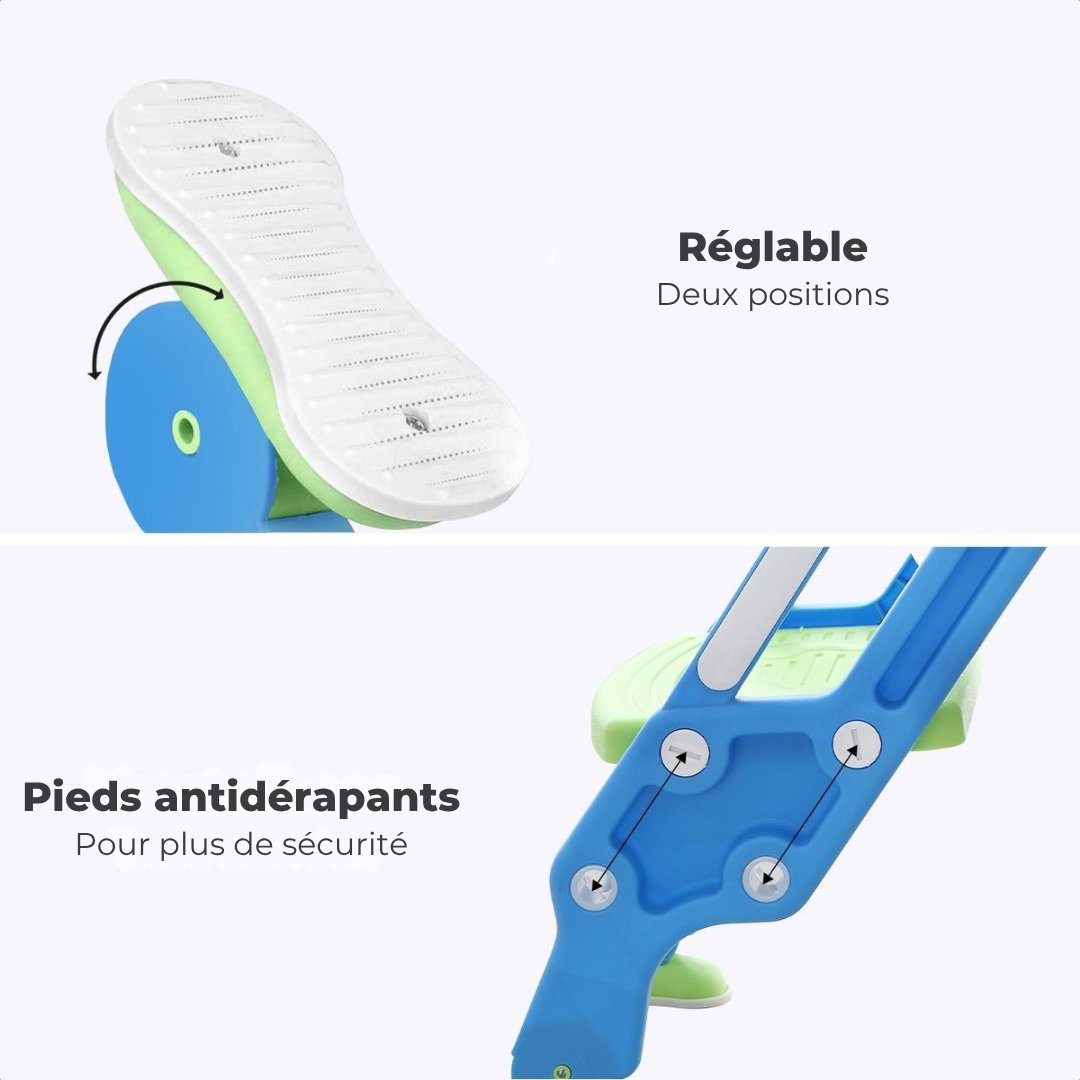 Réducteur de toilettes LifeGoods - Pot pour enfant - 2 à 7 ans - Vert/Bleu