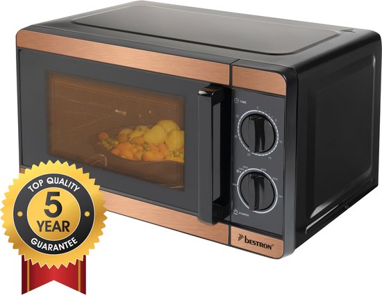 Micro-ondes autonome Bestron - AMN100CO - 20 L - 6 programmes - 700 - 1 150 W - Cuivre - Garantie 5 ans