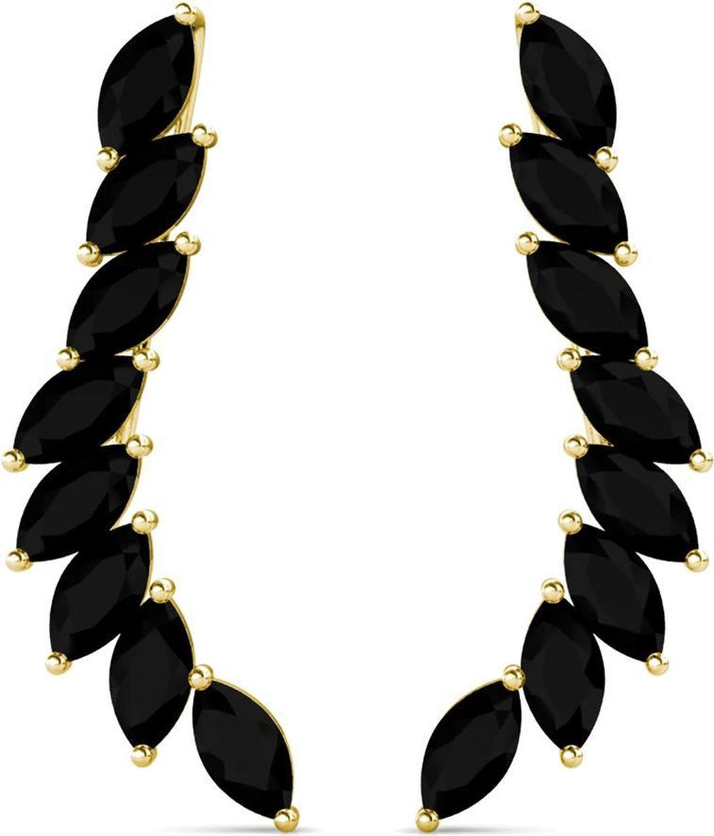 Boucles d'oreilles pour femmes - Yolora - Cristaux Kalpa Camaka - Or