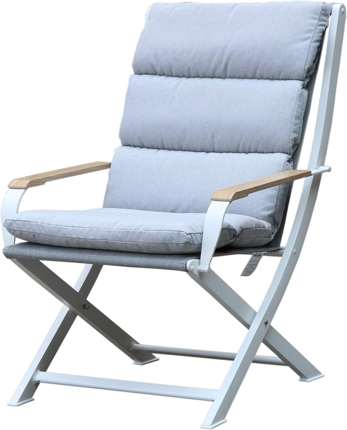 Westfield Amber Lounge Garden Chair with Hocker - Coussin inclus - Gris