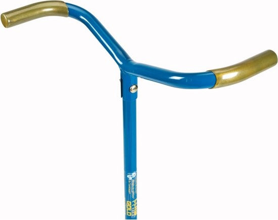Garden Claw GG921-06 - Fourche à désherber - Longueur réglable 97-106CM - Ameublir le sol, Désherber, Aérer le sol, Cultiver - Bleu/Doré