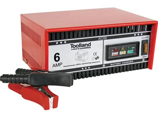 Chargeur Toolland pour batteries plomb-acide 12 V - 6 A