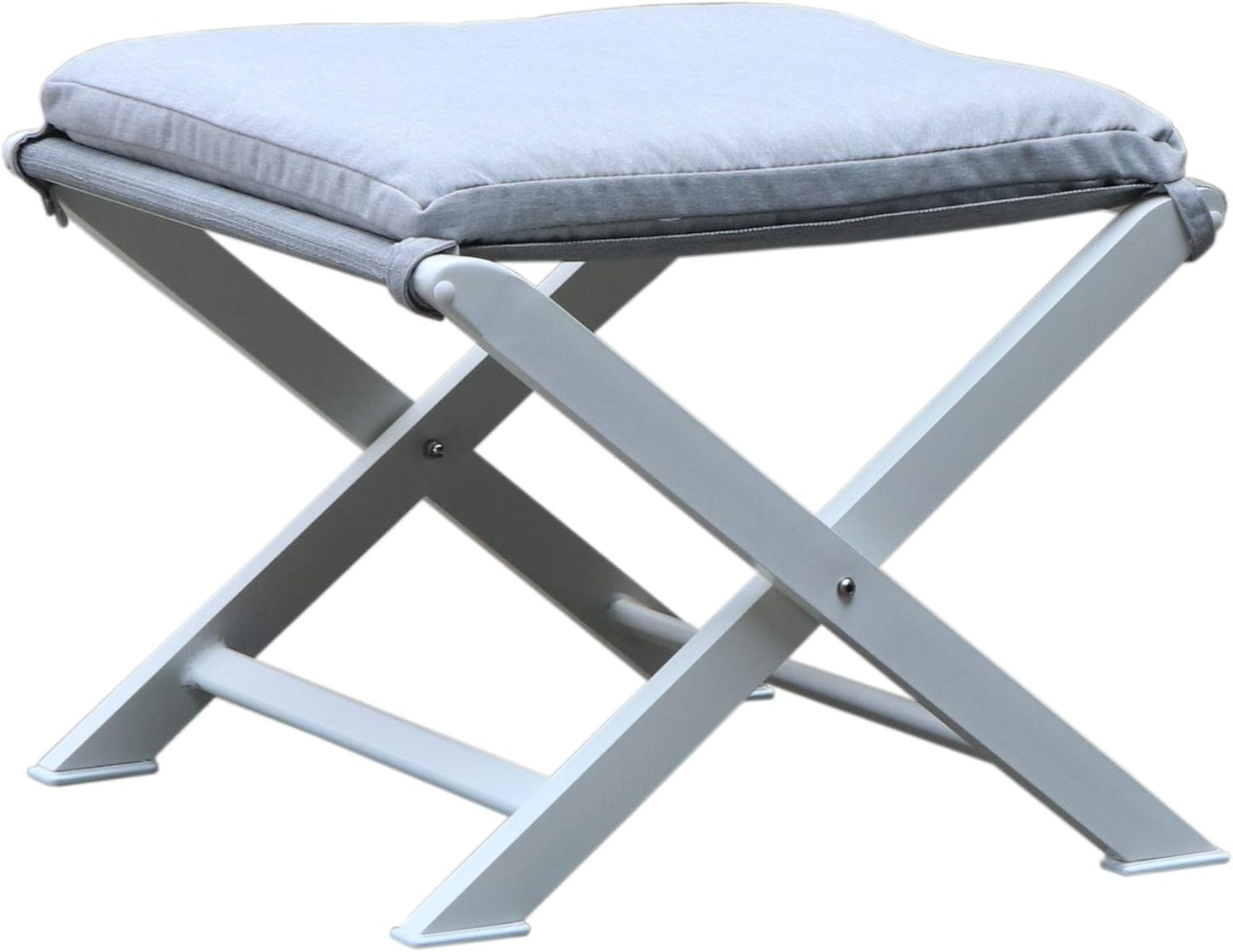 Westfield Amber Lounge Garden Chair with Hocker - Coussin inclus - Gris