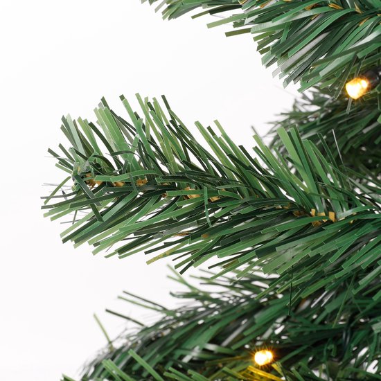 Black Box Trees Norton Ensemble de 2 arbres de Noël artificiels et 1 couronne de Noël avec lumières LED - Vert givré