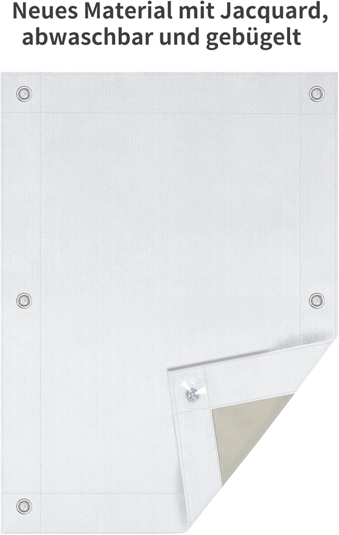 WOLTU store thermique occultant fenêtre de toit - sans perçage avec ventouses - blanc - 76 x 115 cm - pour Velux et Roto P08 408