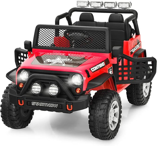 Voiture électrique pour enfants Coast 12 V – avec télécommande, musique et port USB 114,5 x 72 x 74 cm – Rouge