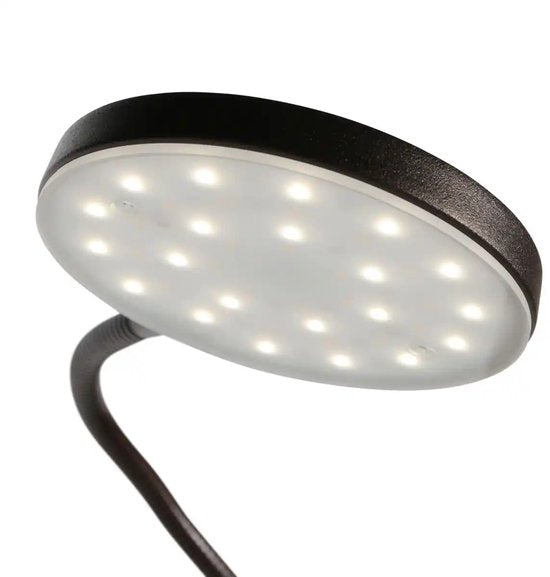 Lampadaire Platu 3351CA - Intensité réglable avec couleur de lumière ajustable, plastique marron et métal, design tendance, Mexlite, idéal pour une utilisation en intérieur