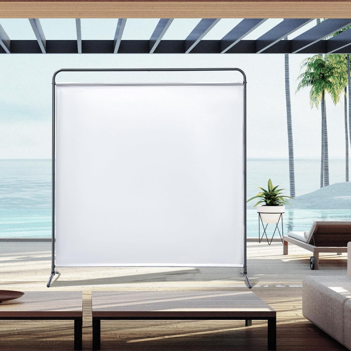 Paravent Angel Living - 1 Panneau - 162 x 174 cm - Blanc