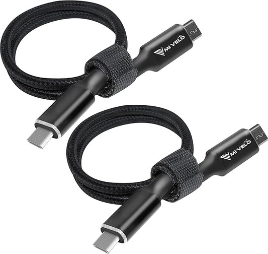 MIVELO Câble d'affichage E-Bike - Micro-USB à USB-C - 40 cm - Noir
